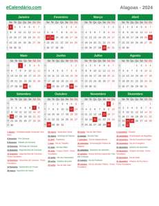 Calendário 2024