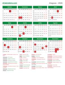 Calendário 2026