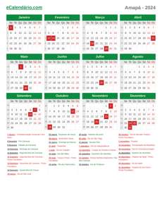 Calendário 2024