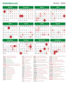 Calendário 2024