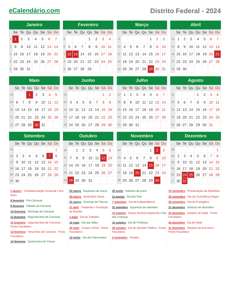 Calendário 2024