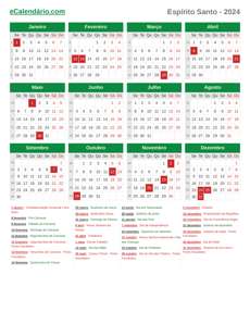 Calendário 2024