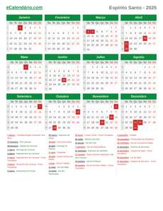 Calendário 2025