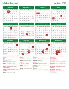 Calendário 2025