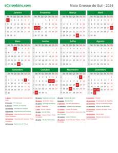 Calendário 2024