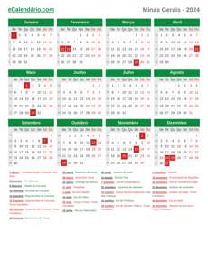 Calendário 2024
