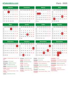 Calendário 2025