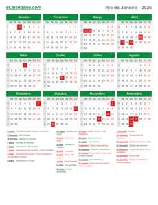Calendário 2025