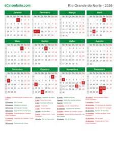 Calendário 2026