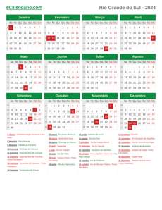 Calendário 2024