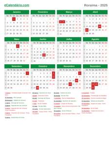 Calendário 2025