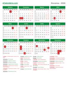 Calendário 2026