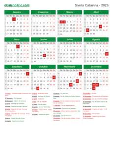Calendário 2025