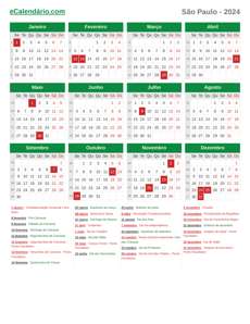 Calendário 2024